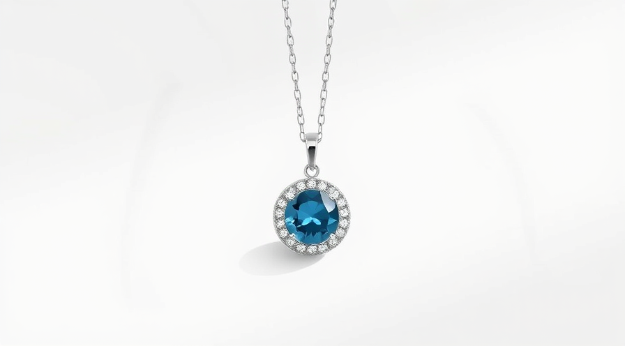 blue sapphire pendant