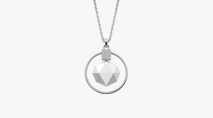 18K White gold pendant