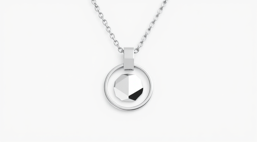 18k white gold pendant