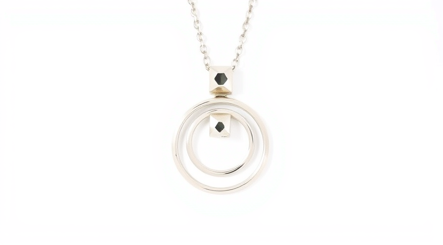18K White gold pendant