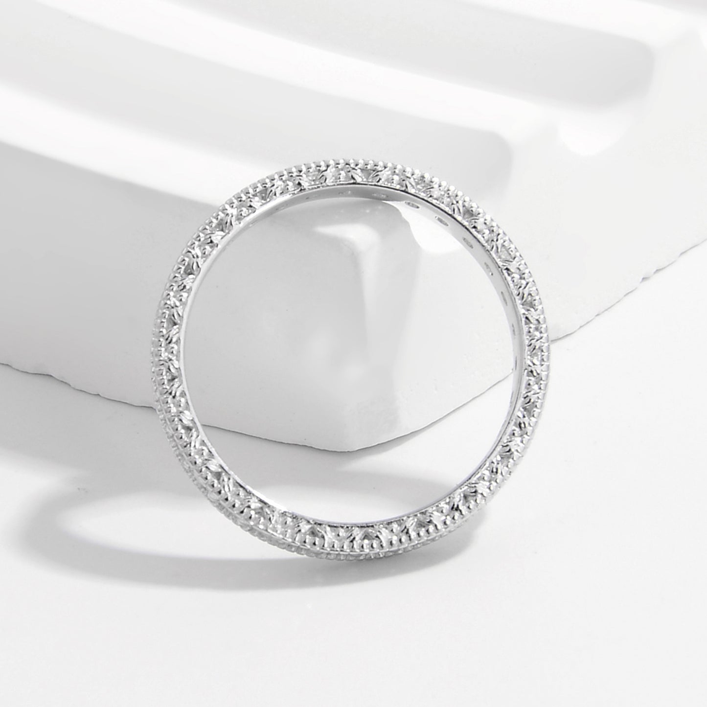 925 Sterling Silver Zircon Ring Silver
