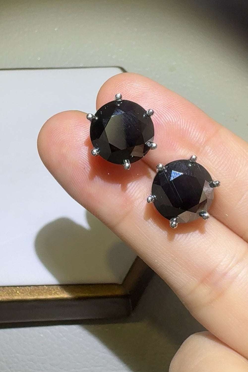 4 Carat Moissanite 925 Sterling Silver Stud Earrings