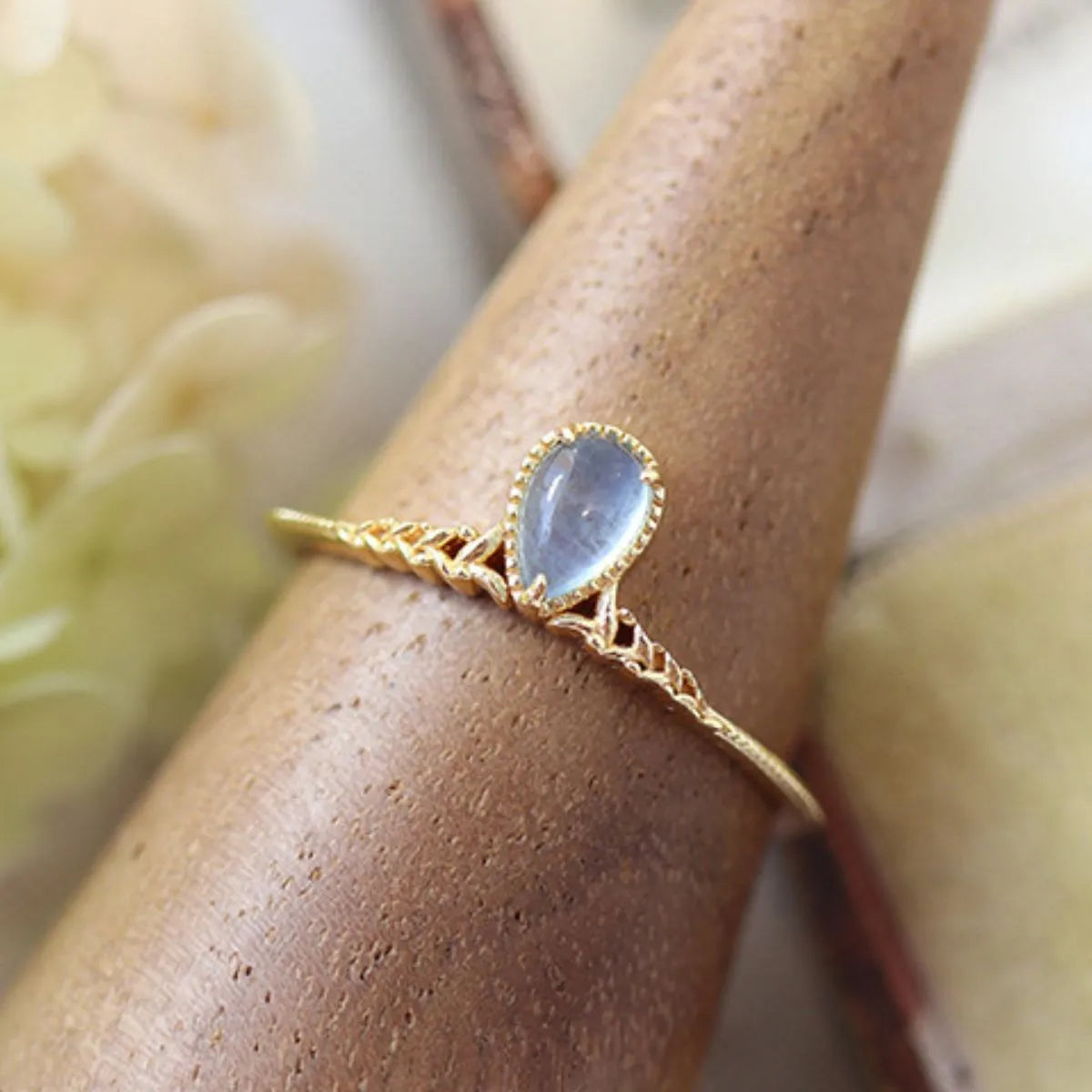 925 Sterling Silver Zircon Ring Gold