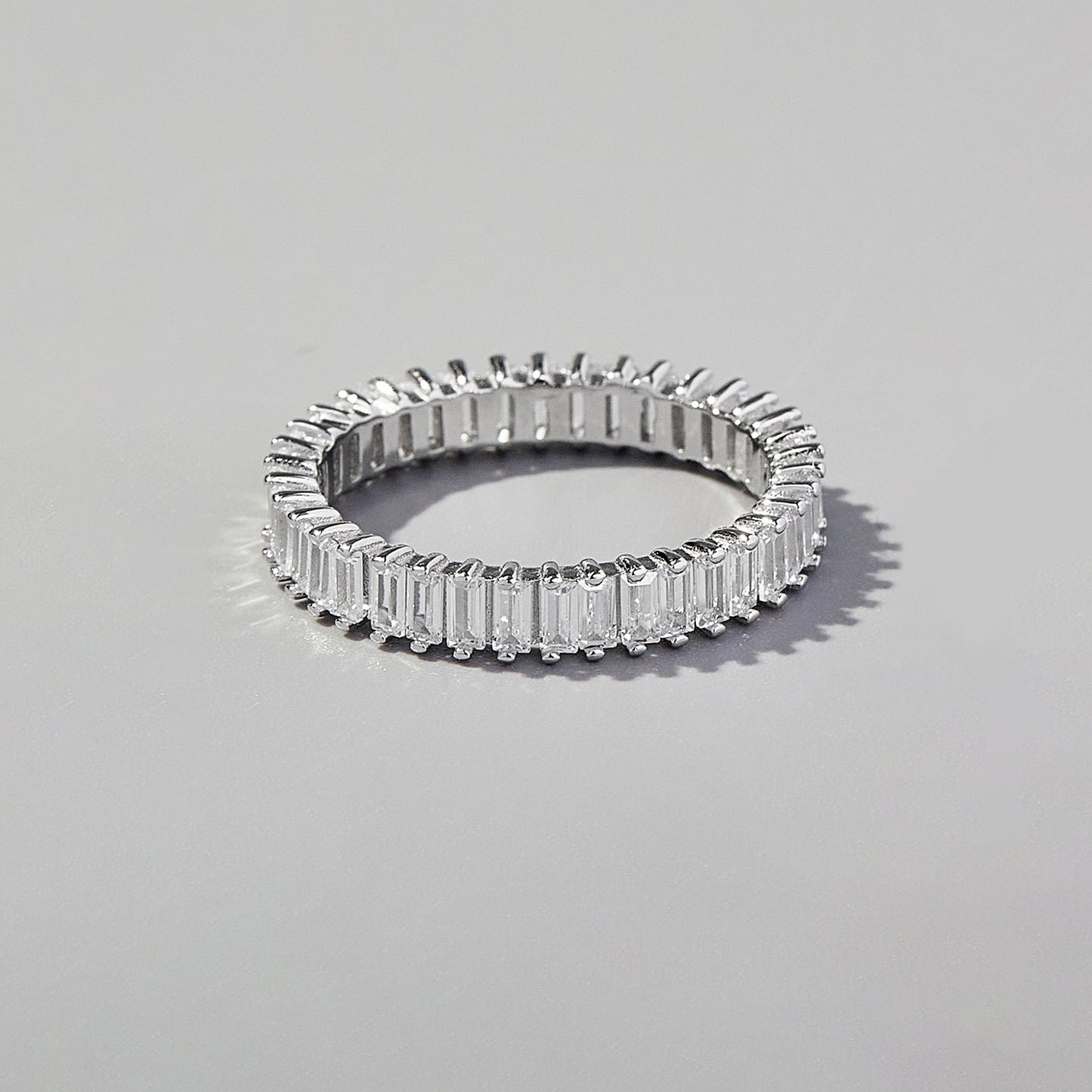 Zircon 925 Sterling Silver Ring Silver