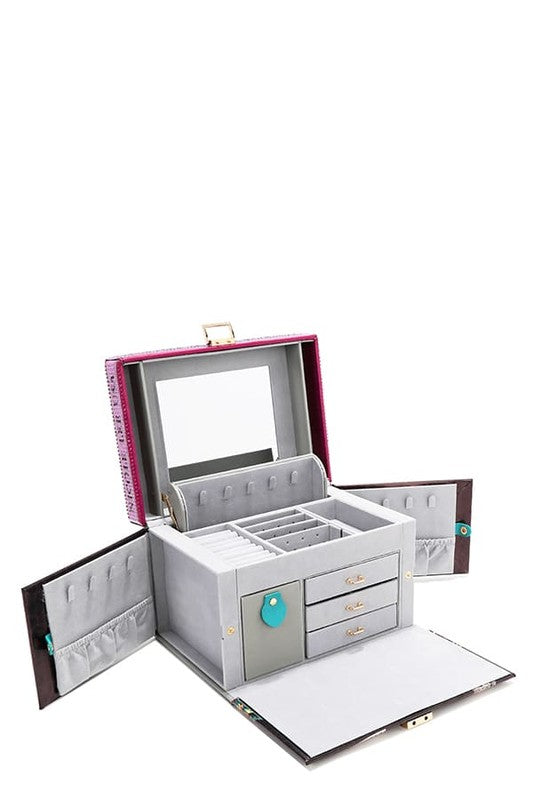 Nicole Lee USA Rhinestone Jewelry Box
