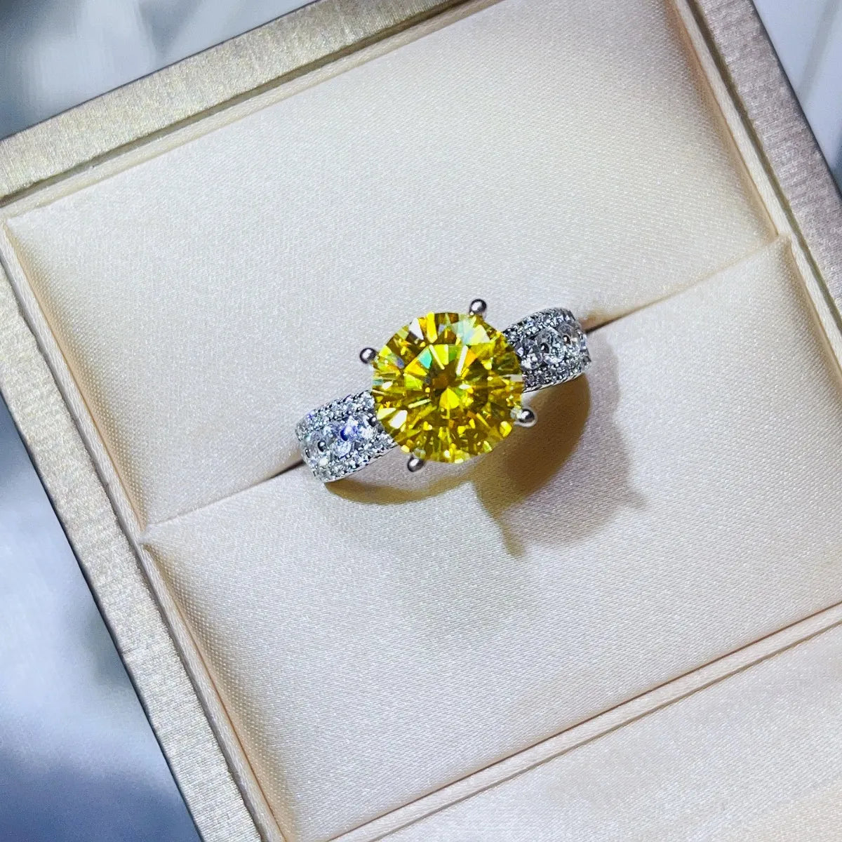 3 Carat Moissanite 925 Sterling Silver Ring