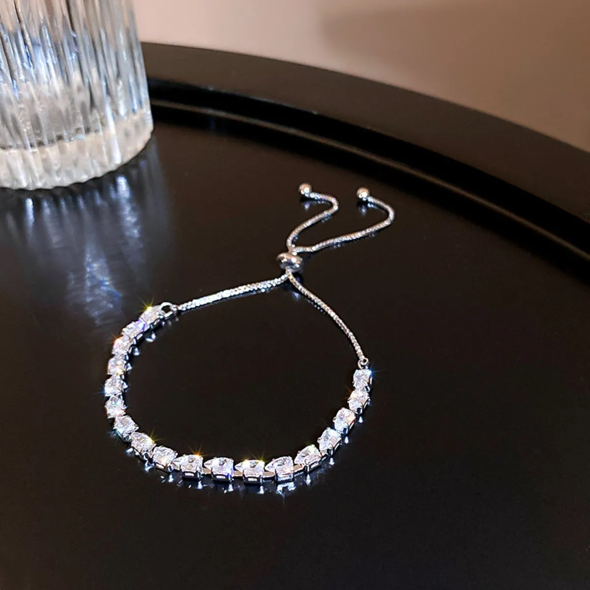 Alloy Zircon Bracelet White One Size