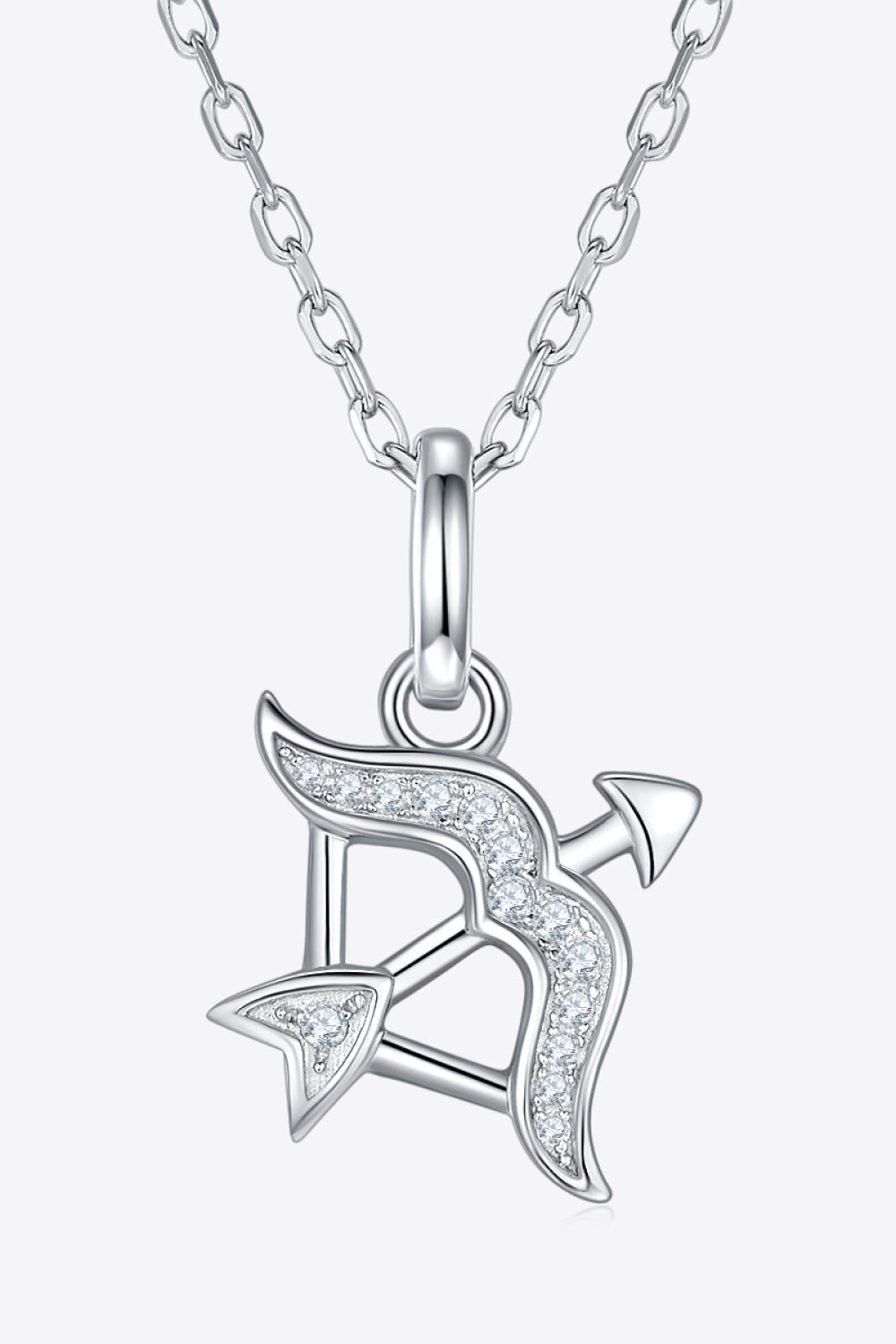 Moissanite Constellation Pendant Necklace Sagittarius One Size