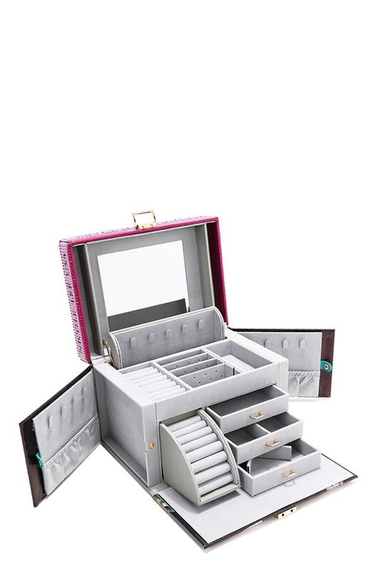 Nicole Lee USA Rhinestone Jewelry Box
