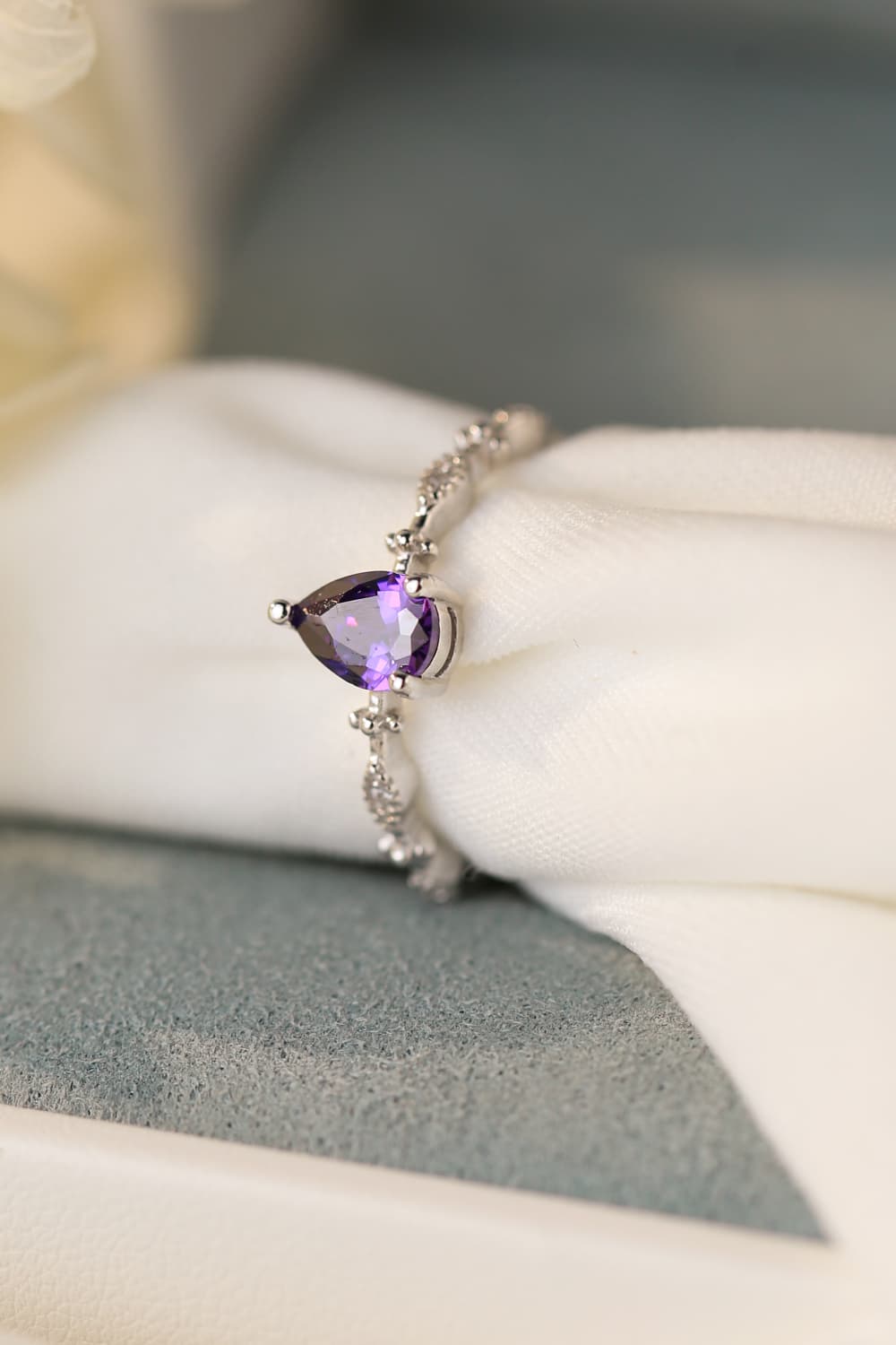 Amethyst 925 Sterling Silver Ring Violet