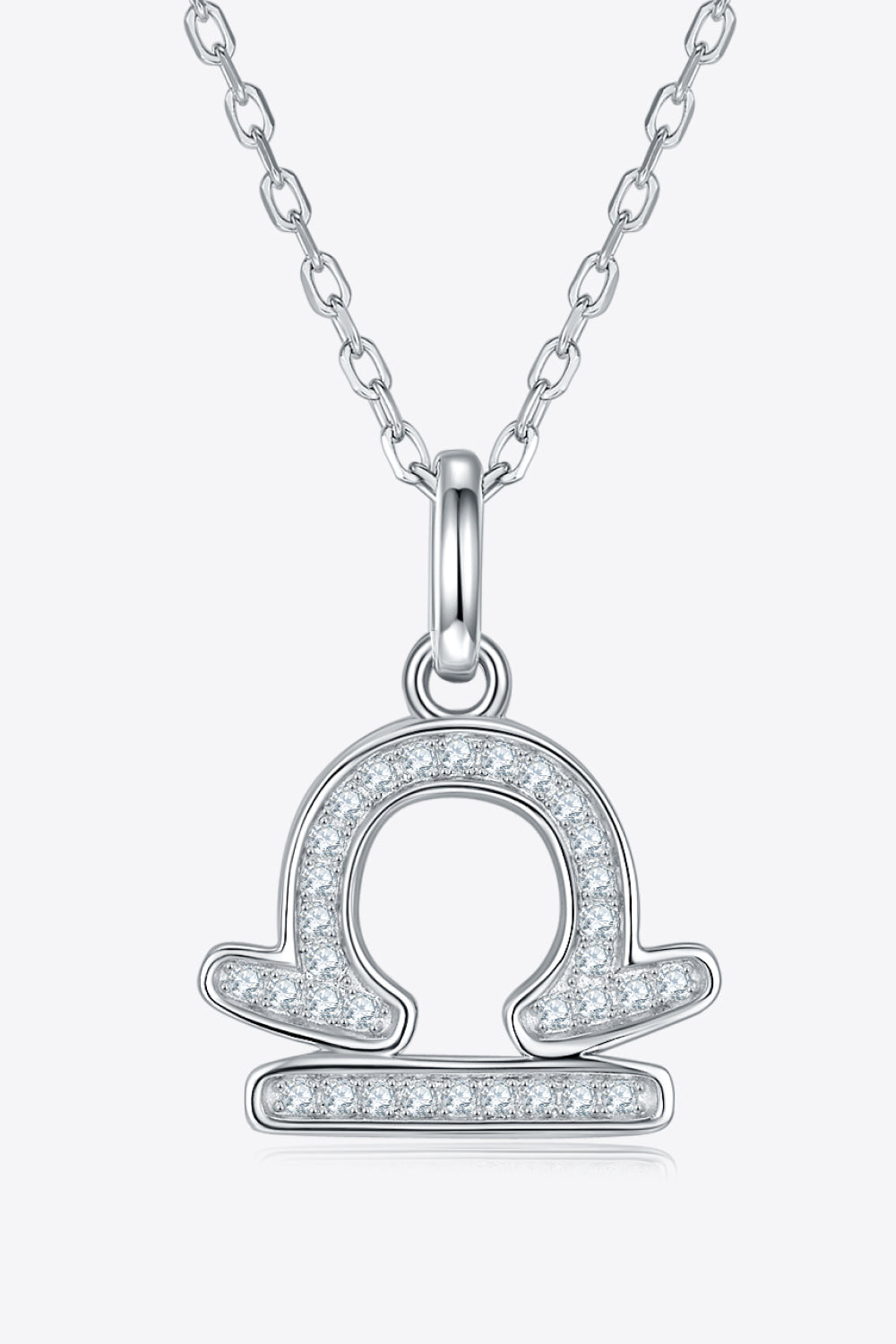 Moissanite Constellation Pendant Necklace Libra One Size