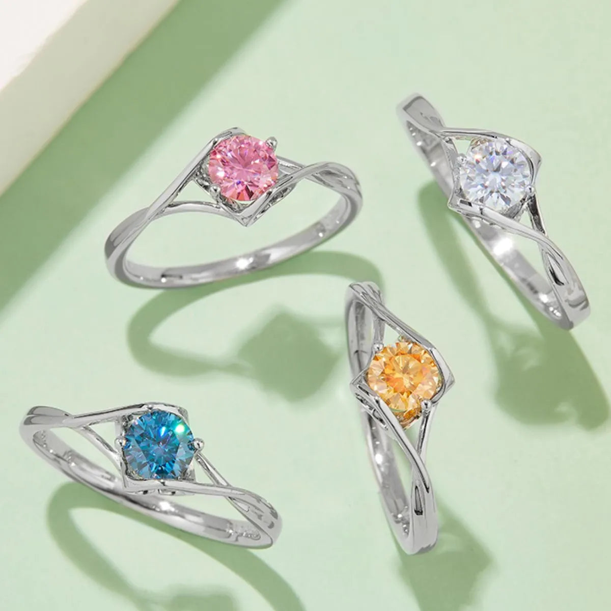 Moissanite 925 Sterling Silver Ring