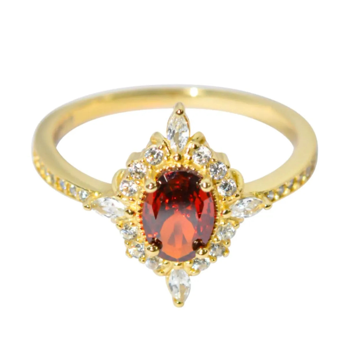 925 Sterling Silver Zircon Ring