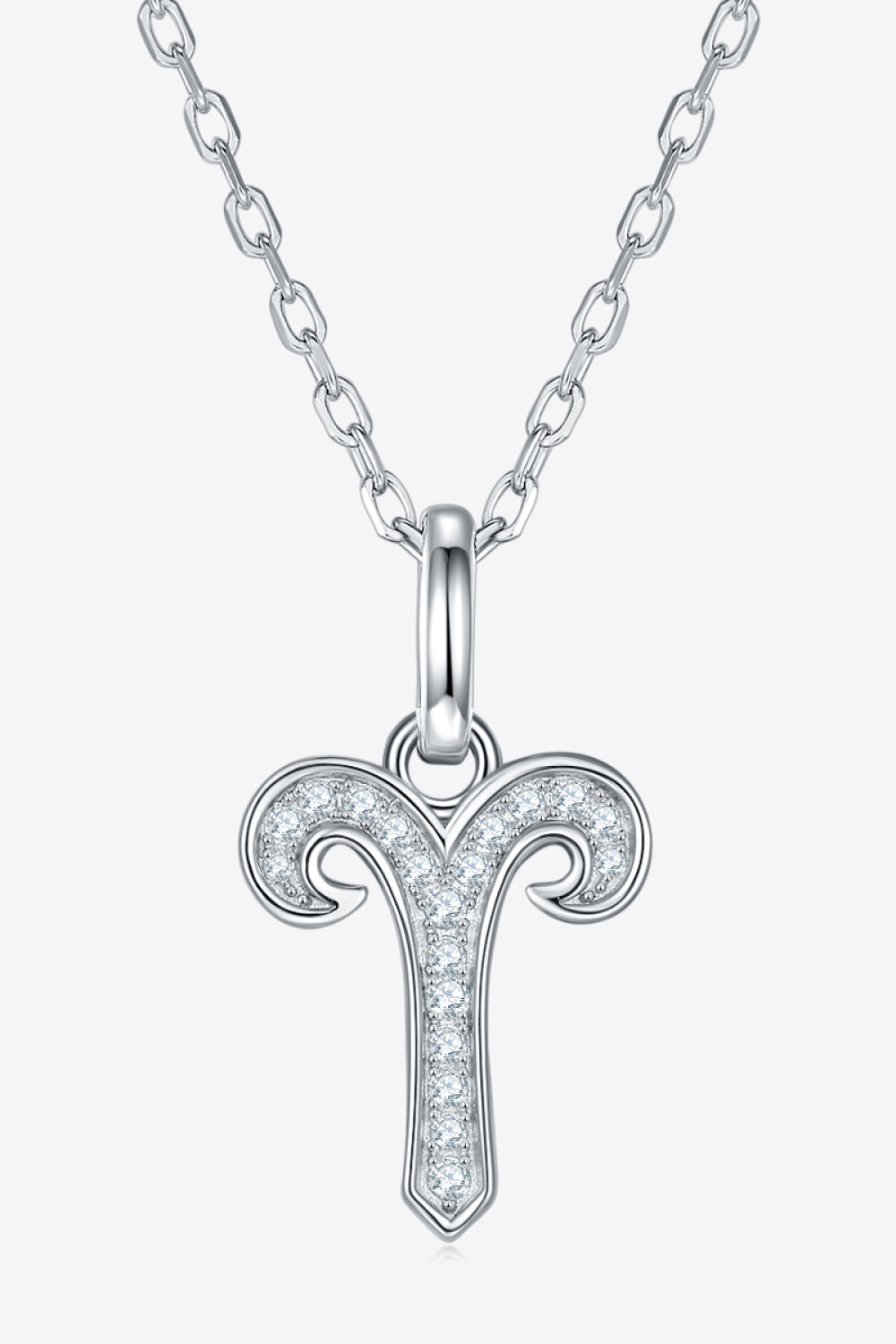Moissanite Constellation Pendant Necklace Aries One Size