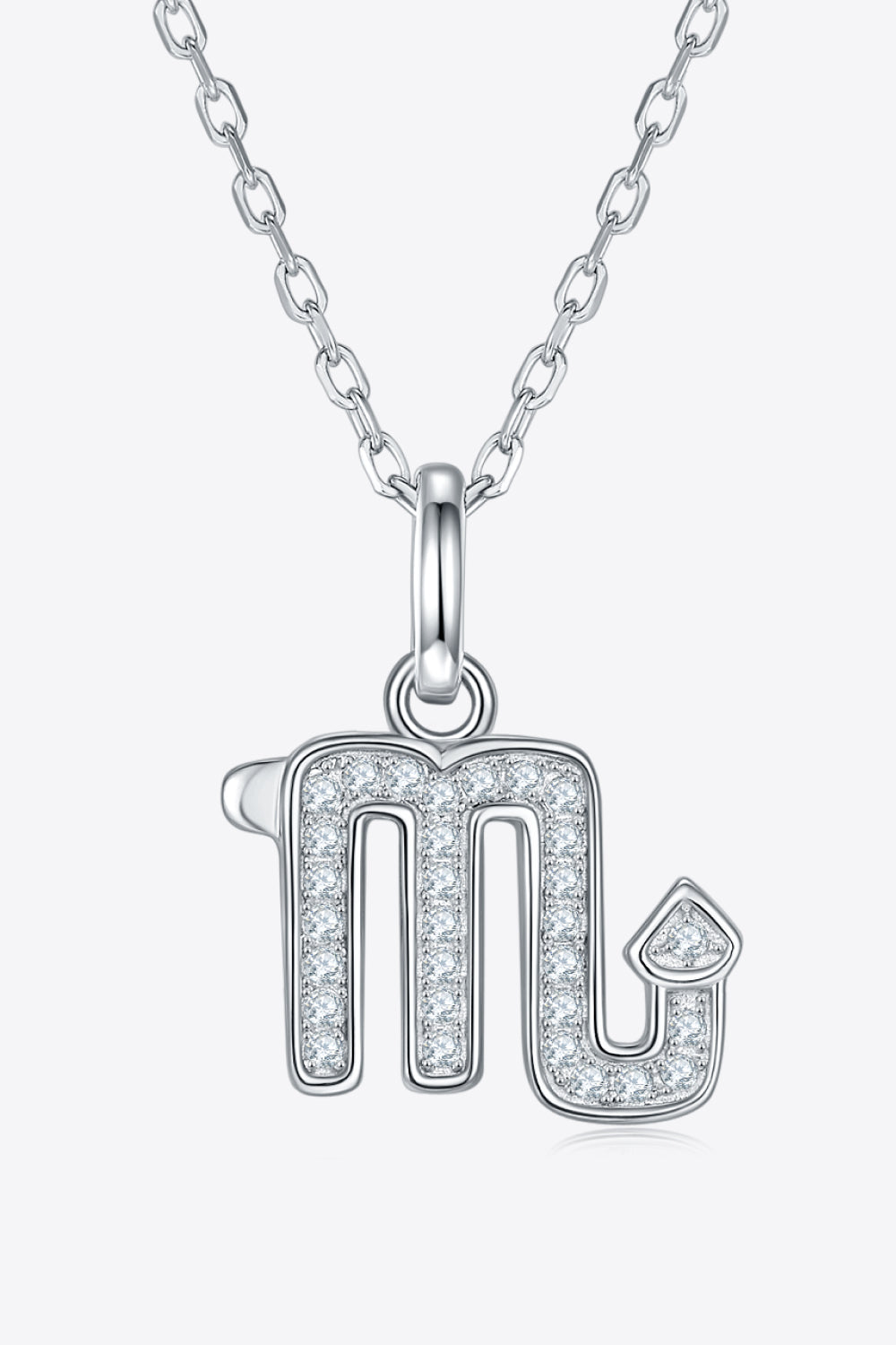 Moissanite Constellation Pendant Necklace Scorpio One Size