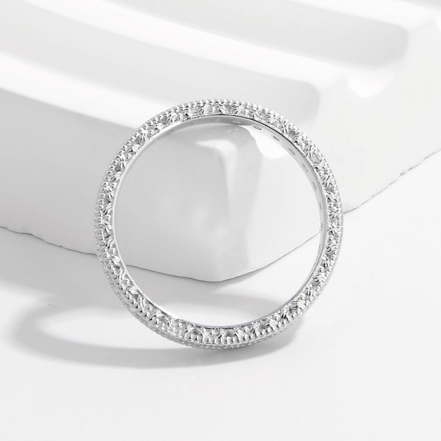 925 Sterling Silver Zircon Ring Silver