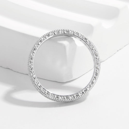 925 Sterling Silver Zircon Ring Silver