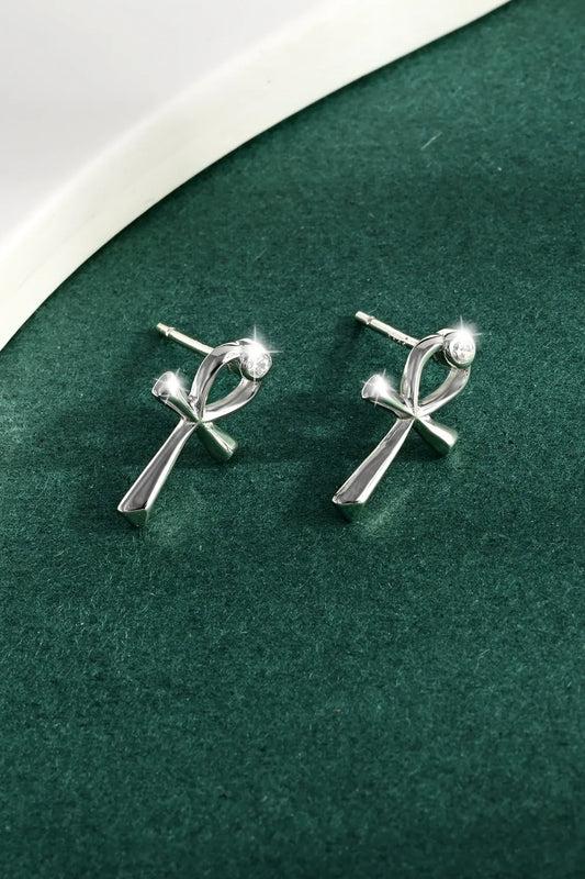 925 Sterling Silver Inland Zircon Earrings Silver One Size
