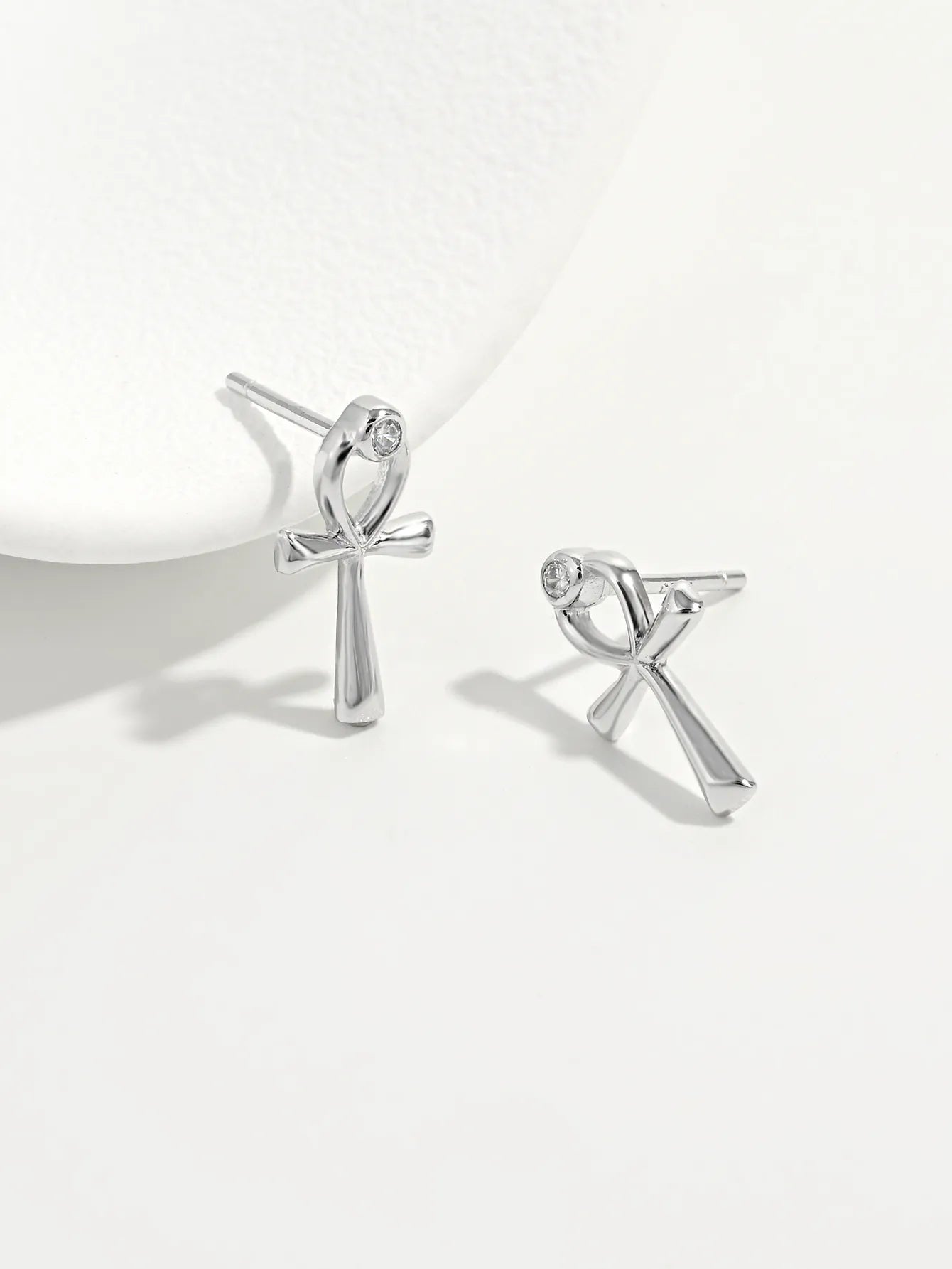 925 Sterling Silver Inland Zircon Earrings