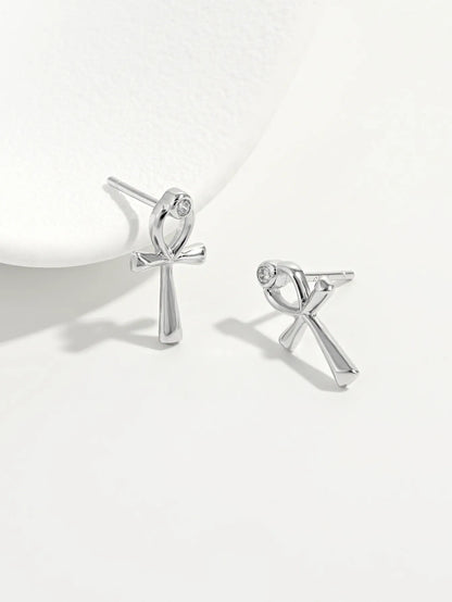 925 Sterling Silver Inland Zircon Earrings