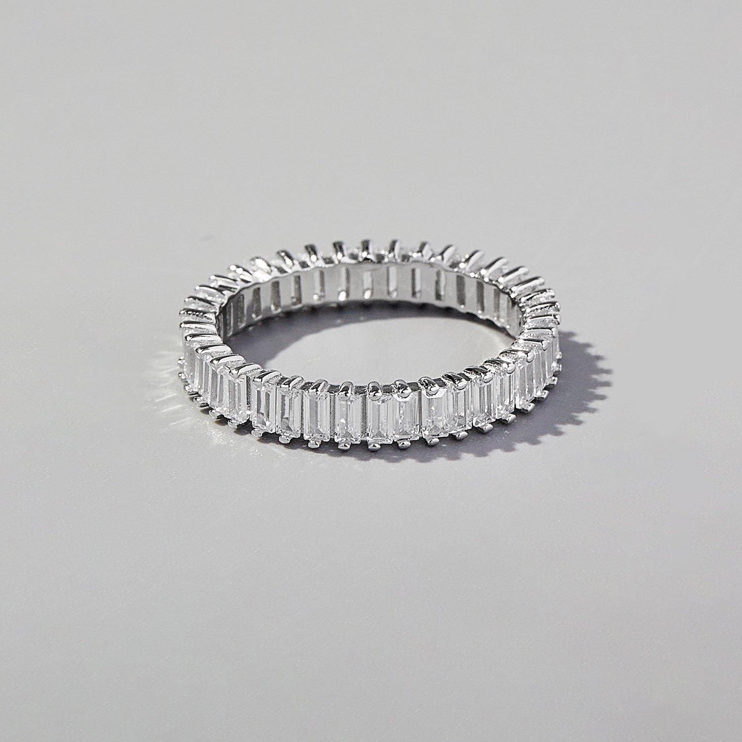 Zircon 925 Sterling Silver Ring Silver