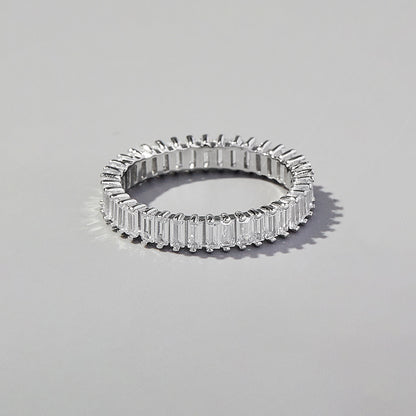 Zircon 925 Sterling Silver Ring Silver