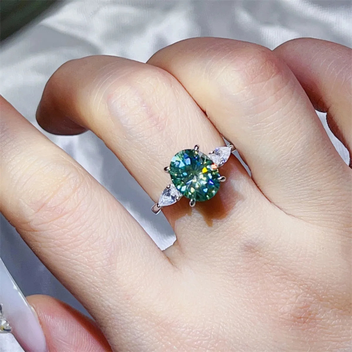 3 Carat Moissanite 925 Sterling Silver Ring