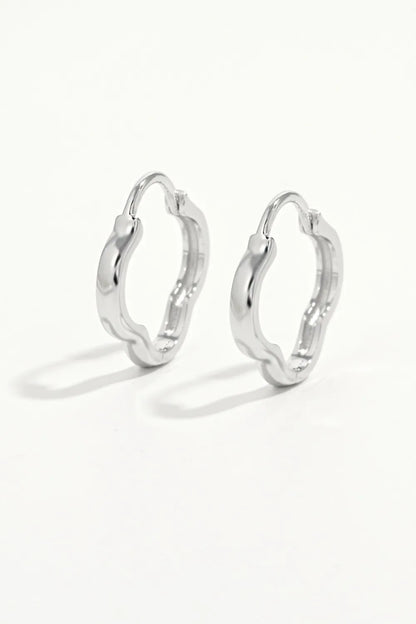 925 Sterling Silver Inlaid Zircon Earrings