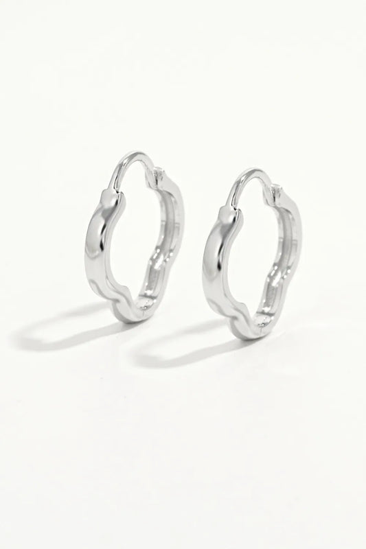 925 Sterling Silver Inlaid Zircon Earrings