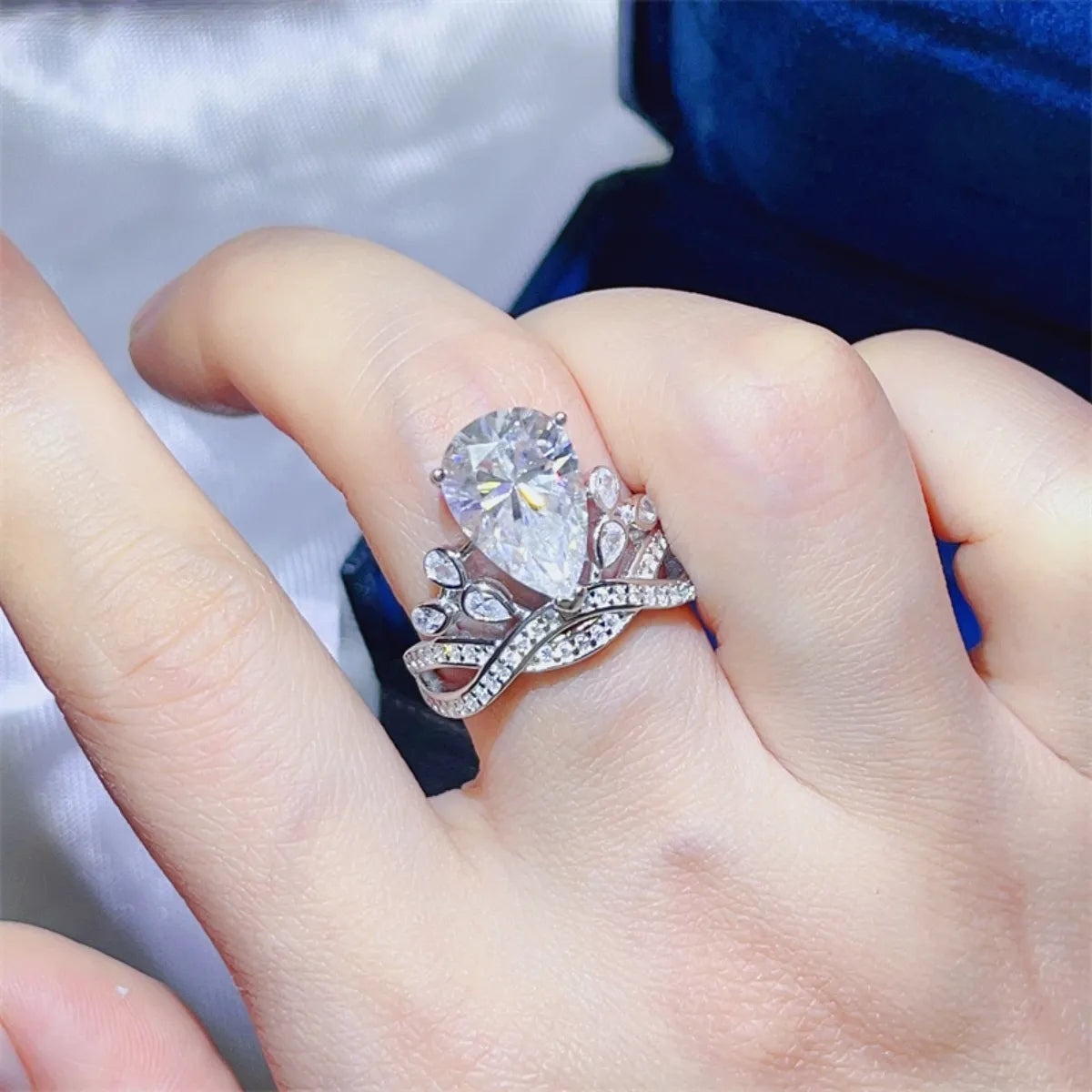 5 Carat Moissanite 925 Sterling Silver Ring White
