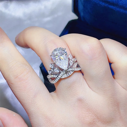 5 Carat Moissanite 925 Sterling Silver Ring White