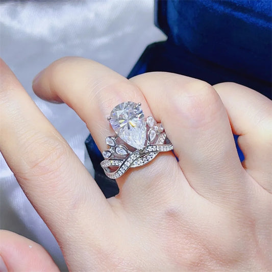 5 Carat Moissanite 925 Sterling Silver Ring White