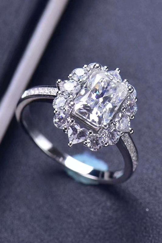 Need You Now 2 Carat Moissanite Ring Silver