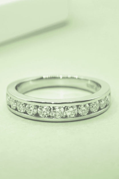 Moissanite 925 Sterling Silver Ring Silver