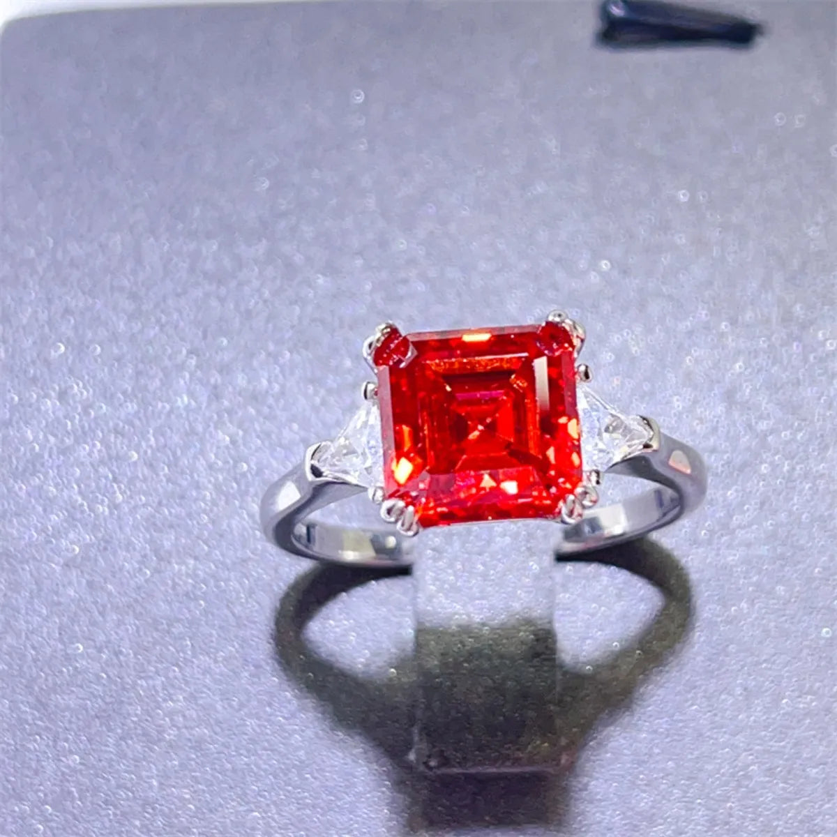 2 Carat Moissanite 925 Sterling Silver Ring