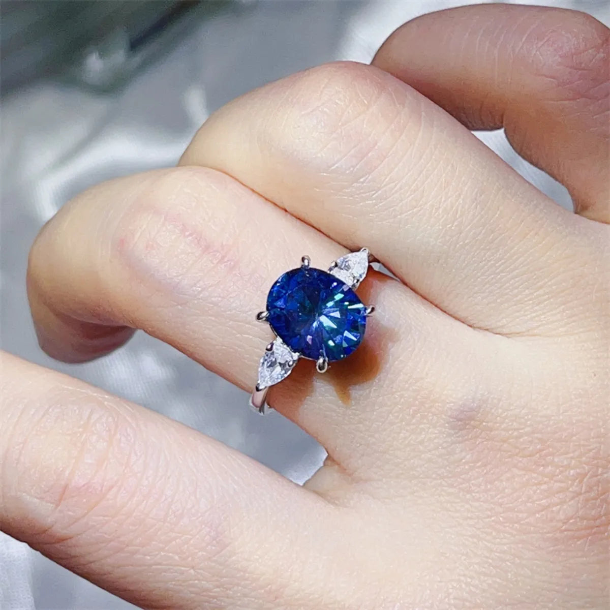 3 Carat Moissanite 925 Sterling Silver Ring