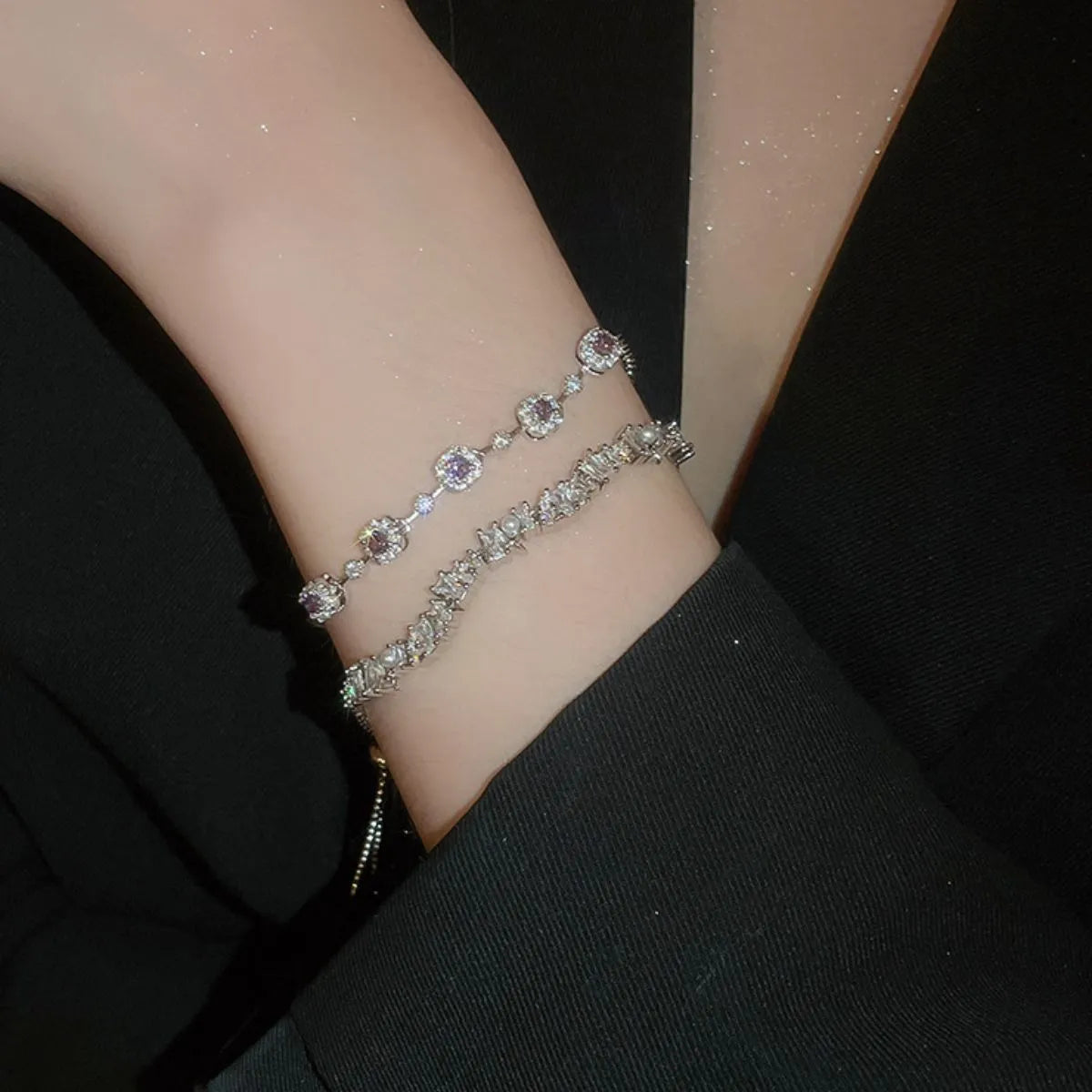 Copper Zircon Bracelet
