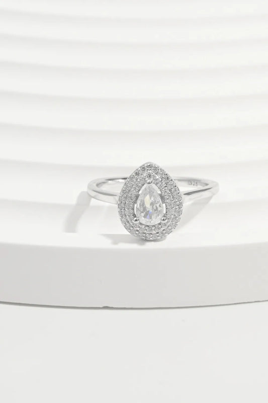 925 Sterling Silver Inland Zircon Ring Silver
