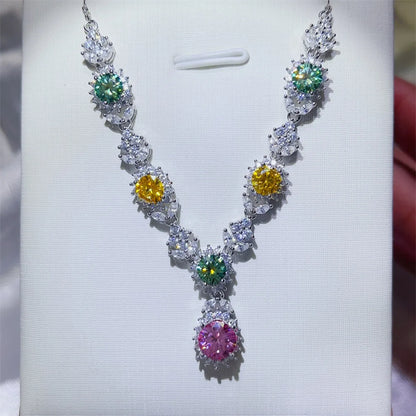 3.5 Carat Moissanite 925 Sterling Silver Necklace