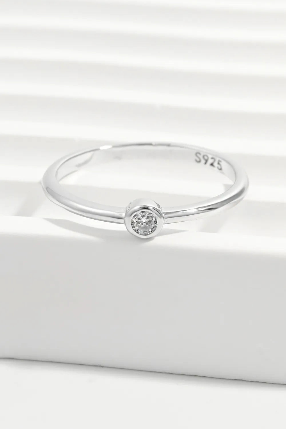 925 Sterling Silver Inland Zircon Ring Silver