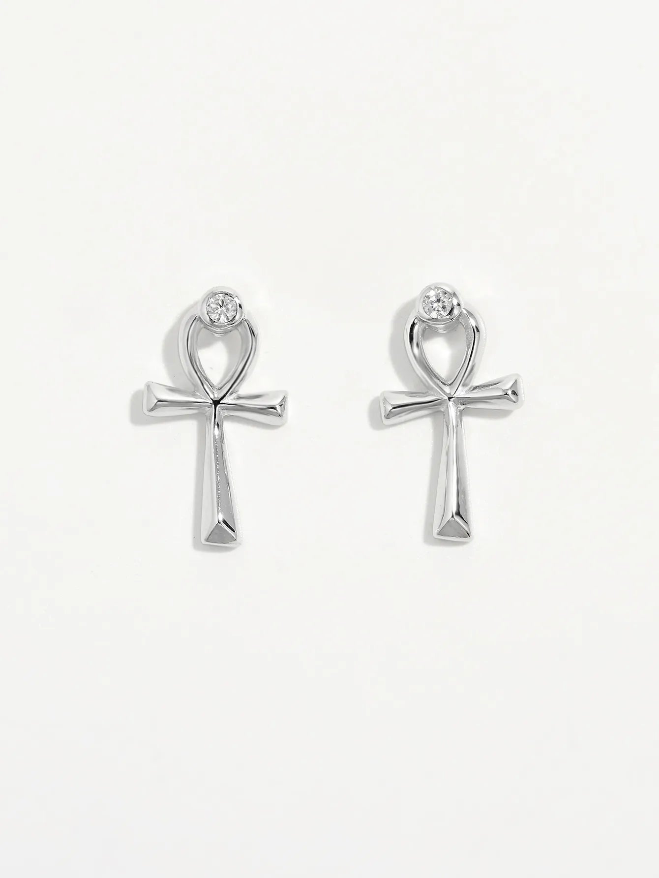 925 Sterling Silver Inland Zircon Earrings