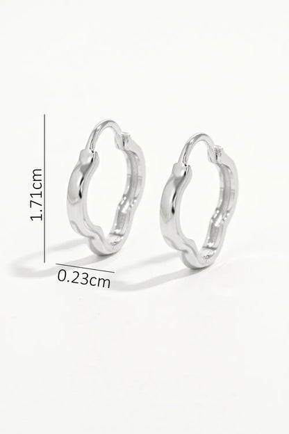 925 Sterling Silver Inlaid Zircon Earrings